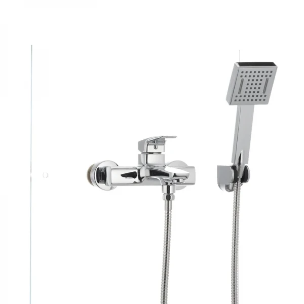 Смеситель для ванной Mixxus Premium Patrick Chr-009 латунный хромированный с коротким литым изливом (MI1659)