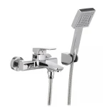 Смеситель для ванной Mixxus Premium Patrick Chr-009 латунный хромированный с коротким литым изливом (MI1659)