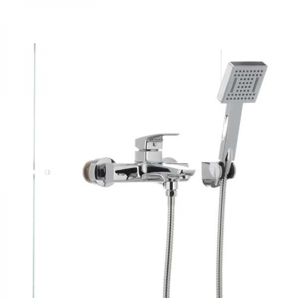 Смеситель для ванной Mixxus Premium Patrick Chr-009 латунный хромированный с коротким литым изливом (MI1659)