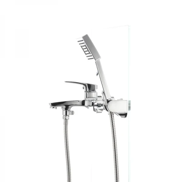 Смеситель для ванной Mixxus Premium Patrick Chr-009 латунный хромированный с коротким литым изливом (MI1659)