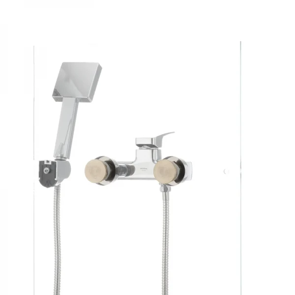 Смеситель для ванной Mixxus Premium Patrick Chr-009 латунный хромированный с коротким литым изливом (MI1659)
