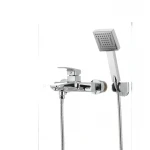 Смеситель для ванной Mixxus Premium Patrick Chr-009 латунный хромированный с коротким литым изливом (MI1659)