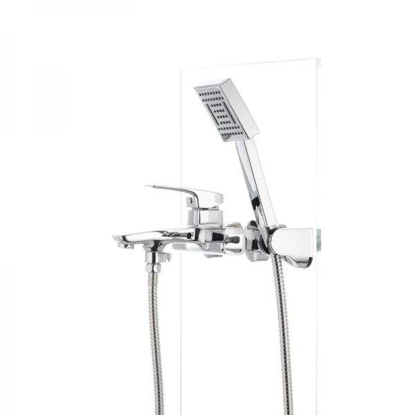 Смеситель для ванной Mixxus Premium Patrick Chr-009 латунный хромированный с коротким литым изливом (MI1659)
