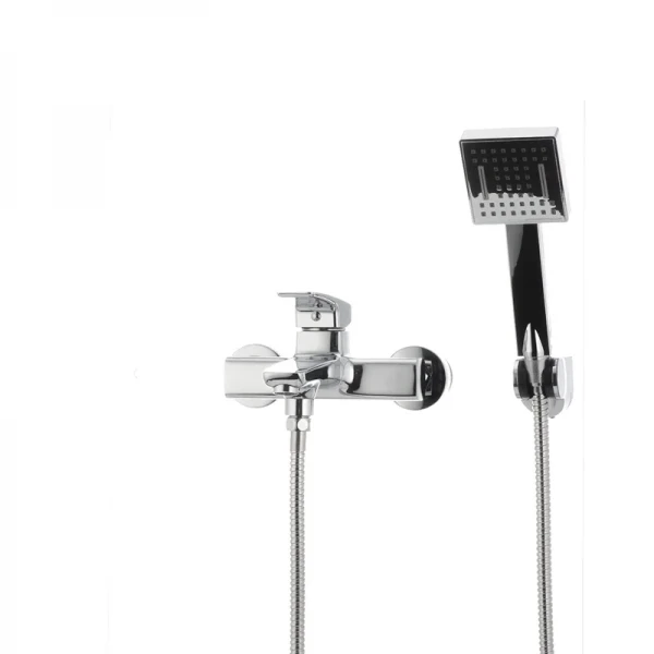 Смеситель для ванной Mixxus Premium Patrick Chr-009 латунный хромированный с коротким литым изливом (MI1659)