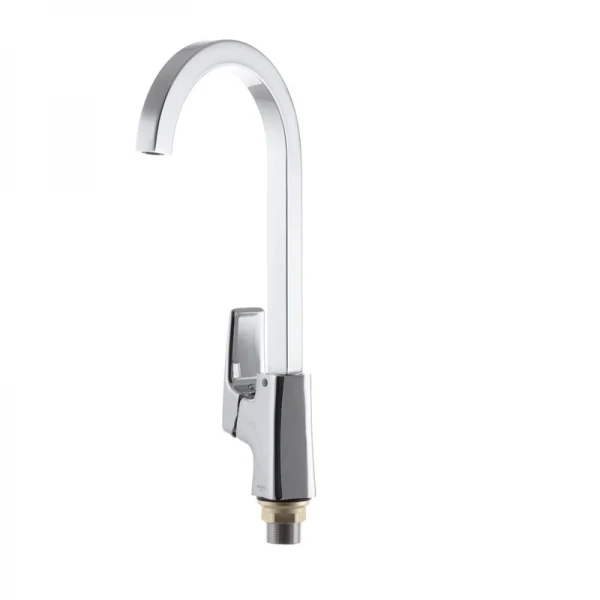 Смеситель для кухни Mixxus Premium Patrick 017 латунный хром, высокий поворотный излив (MI1660)