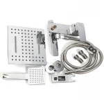 Душова колона зі змішувачем Mixxus Premium Patrick Chr-009-J латунна хромована з поворотним виливом (MI1661)