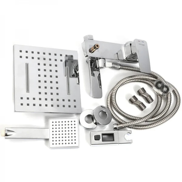 Душова колона зі змішувачем Mixxus Premium Patrick Chr-009-J латунна хромована з поворотним виливом (MI1661)