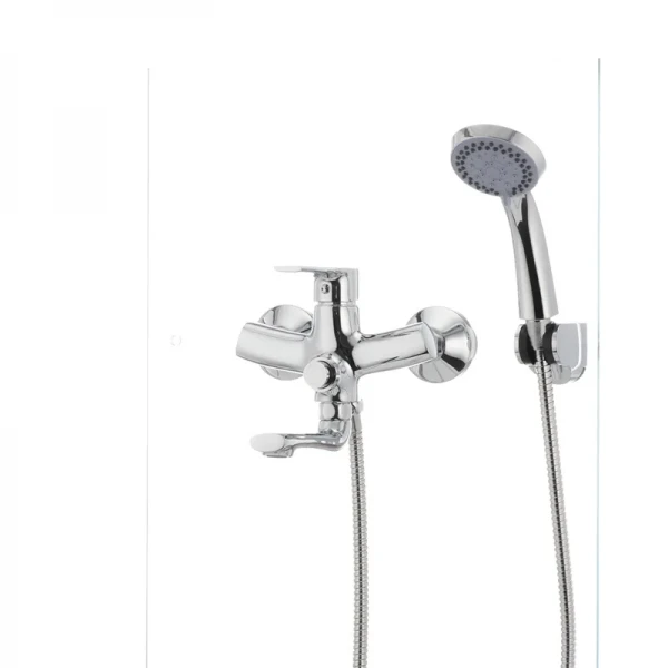 Смеситель для ванны Mixxus Premium PUSH Chr-009 латунный хромированный с кнопочным переключателем (MI1664)