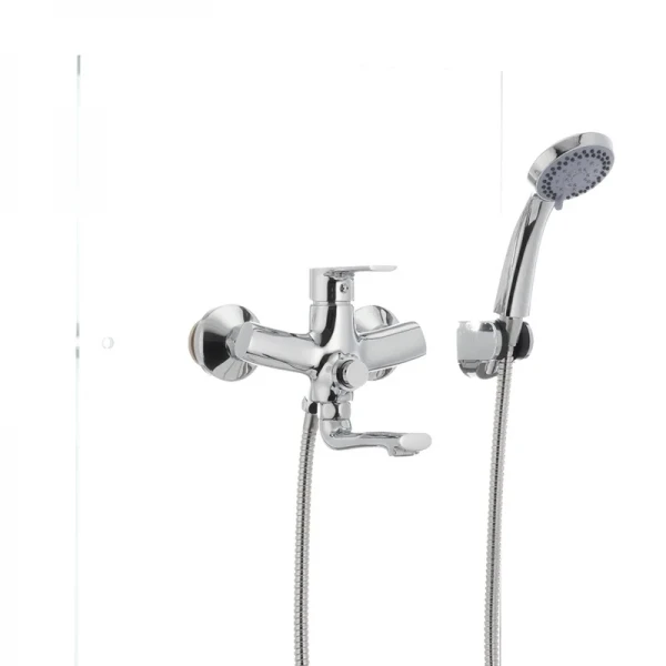 Смеситель для ванны Mixxus Premium PUSH Chr-009 латунный хромированный с кнопочным переключателем (MI1664)