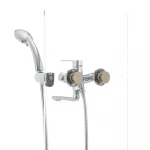 Смеситель для ванны Mixxus Premium PUSH Chr-009 латунный хромированный с кнопочным переключателем (MI1664)