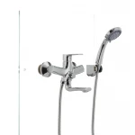 Смеситель для ванны Mixxus Premium PUSH Chr-009 латунный хромированный с кнопочным переключателем (MI1664)