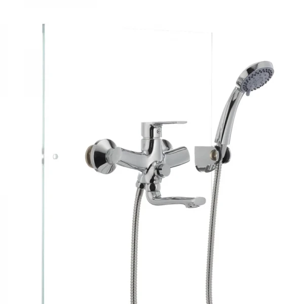 Смеситель для ванны Mixxus Premium PUSH Chr-009 латунный хромированный с кнопочным переключателем (MI1664)