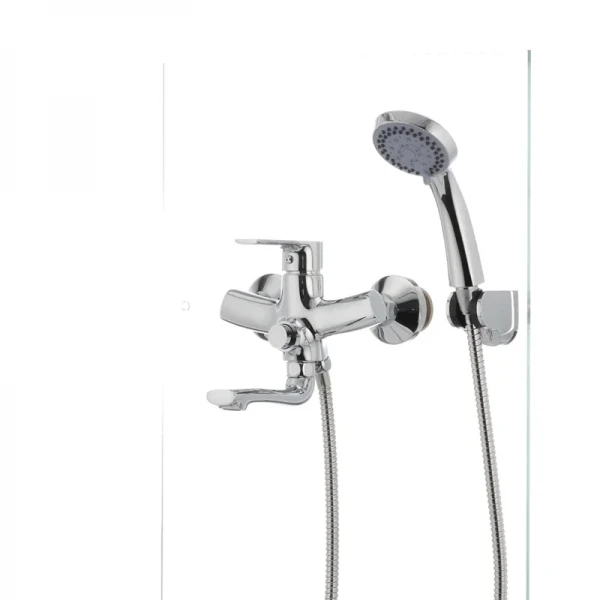 Смеситель для ванны Mixxus Premium PUSH Chr-009 латунный хромированный с кнопочным переключателем (MI1664)