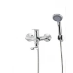 Смеситель для ванны Mixxus Premium PUSH Chr-009 латунный хромированный с кнопочным переключателем (MI1664)