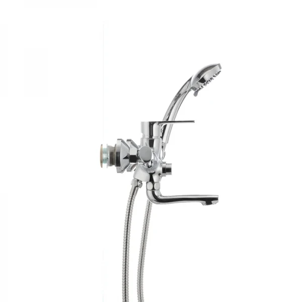 Смеситель для ванны Mixxus Premium PUSH Chr-009 латунный хромированный с кнопочным переключателем (MI1664)