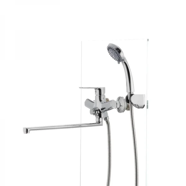 Змішувач для ванни Mixxus Premium PUSH Chr-006 латунний з кнопковим перемикачем (MI1665)