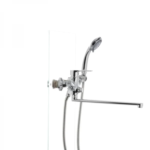 Змішувач для ванни Mixxus Premium PUSH Chr-006 латунний з кнопковим перемикачем (MI1665)