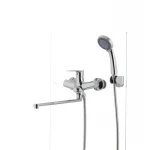 Змішувач для ванни Mixxus Premium PUSH Chr-006 латунний з кнопковим перемикачем (MI1665)