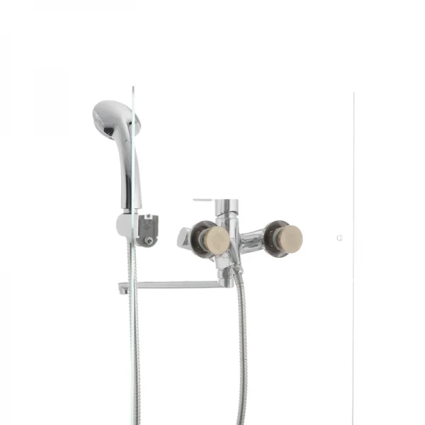 Змішувач для ванни Mixxus Premium PUSH Chr-006 латунний з кнопковим перемикачем (MI1665)