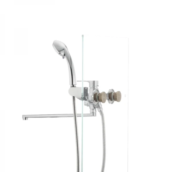 Змішувач для ванни Mixxus Premium PUSH Chr-006 латунний з кнопковим перемикачем (MI1665)