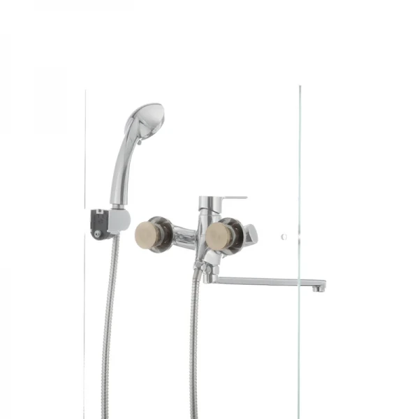 Змішувач для ванни Mixxus Premium PUSH Chr-006 латунний з кнопковим перемикачем (MI1665)
