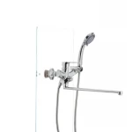 Змішувач для ванни Mixxus Premium PUSH Chr-006 латунний з кнопковим перемикачем (MI1665)