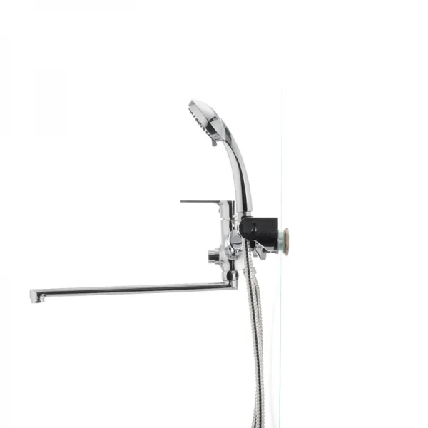 Змішувач для ванни Mixxus Premium PUSH Chr-006 латунний з кнопковим перемикачем (MI1665)