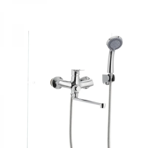 Змішувач для ванни Mixxus Premium PUSH Chr-006 латунний з кнопковим перемикачем (MI1665)