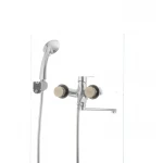 Змішувач для ванни Mixxus Premium PUSH Chr-006 латунний з кнопковим перемикачем (MI1665)