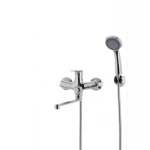 Змішувач для ванни Mixxus Premium PUSH Chr-006 латунний з кнопковим перемикачем (MI1665)