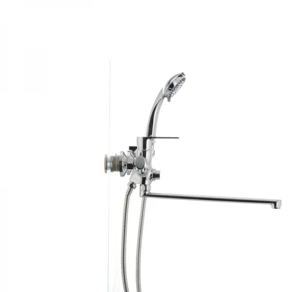 Змішувач для ванни Mixxus Premium PUSH Chr-006 латунний з кнопковим перемикачем (MI1665)