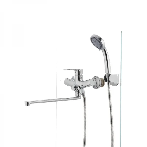 Змішувач для ванни Mixxus Premium PUSH Chr-006 латунний з кнопковим перемикачем (MI1665)