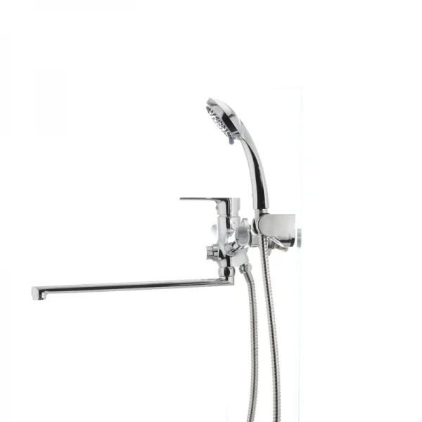 Змішувач для ванни Mixxus Premium PUSH Chr-006 латунний з кнопковим перемикачем (MI1665)