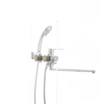 Смеситель для ванны Mixxus Premium PUSH Chr-006 (перекл. кнопкой) (MI1665)