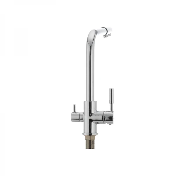Смеситель для кухни Mixxus Premium Hans 021 латунный, хром, на две воды (MI1666)