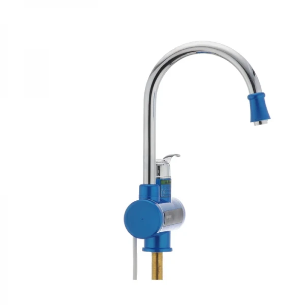 Водонагрівач 3 kW проточний, з індикатором температури, RESET, на мийку MIXXUS Electra 240-E BLUE (колір блакитний) (MI2747)
