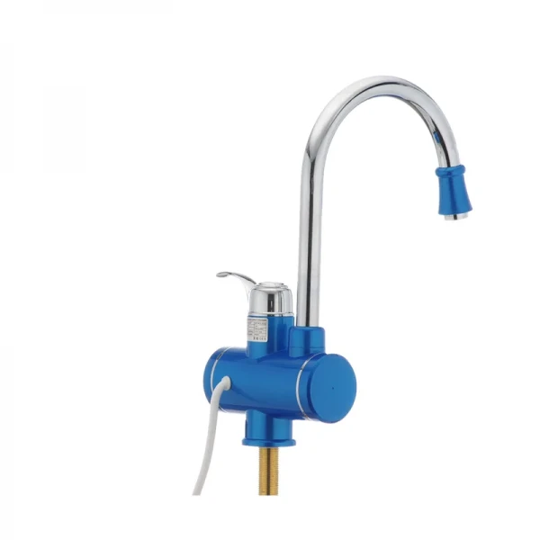 Водонагрівач 3 kW проточний, з індикатором температури, RESET, на мийку MIXXUS Electra 240-E BLUE (колір блакитний) (MI2747)