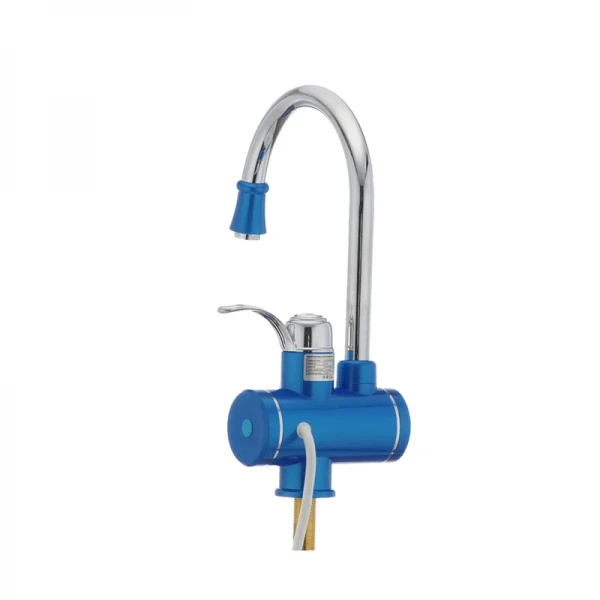 Водонагрівач 3 kW проточний, з індикатором температури, RESET, на мийку MIXXUS Electra 240-E BLUE (колір блакитний) (MI2747)
