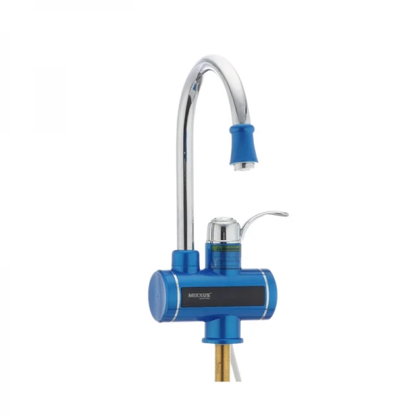 Водонагрівач 3 kW проточний, з індикатором температури, RESET, на мийку MIXXUS Electra 240-E BLUE (колір блакитний) (MI2747)