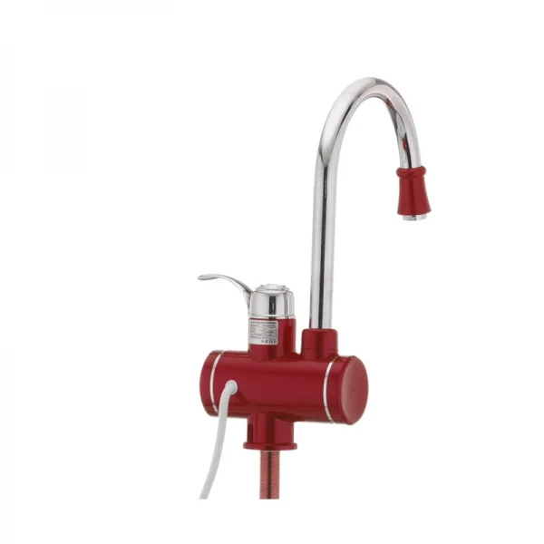 Водонагрівач 3 kW проточний, з індикатором температури, RESET, на мийку MIXXUS Electra 240-E RED (колір червоний) (MI2748)