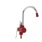 Водонагрівач 3 kW проточний, з індикатором температури, RESET, на мийку MIXXUS Electra 240-E RED (колір червоний) (MI2748)