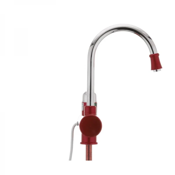 Водонагрівач 3 kW проточний, з індикатором температури, RESET, на мийку MIXXUS Electra 240-E RED (колір червоний) (MI2748)
