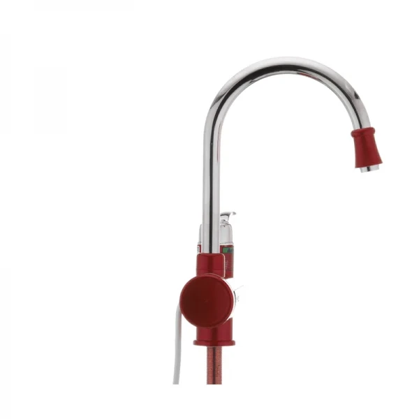 Водонагрівач 3 kW проточний, з індикатором температури, RESET, на мийку MIXXUS Electra 240-E RED (колір червоний) (MI2748)