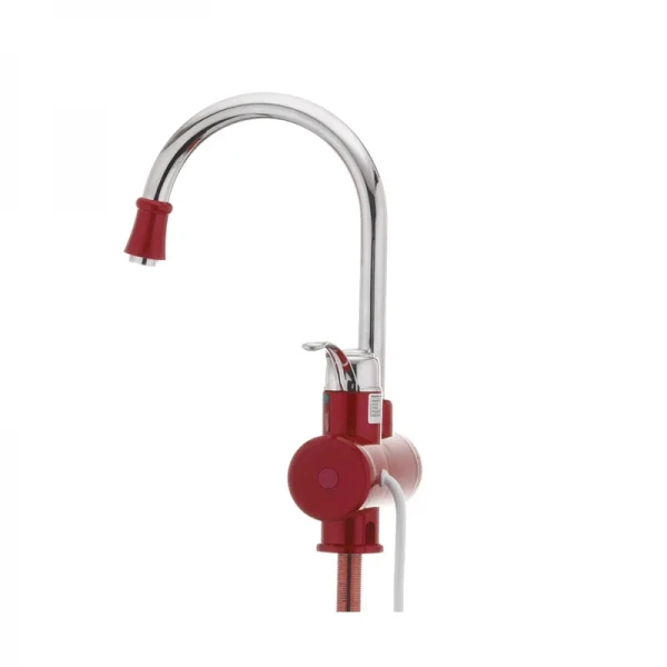 Водонагрівач 3 kW проточний, з індикатором температури, RESET, на мийку MIXXUS Electra 240-E RED (колір червоний) (MI2748)