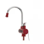 Водонагрівач 3 kW проточний, з індикатором температури, RESET, на мийку MIXXUS Electra 240-E RED (колір червоний) (MI2748)
