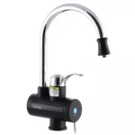 Водонагрівач 3 kW проточний, з індикатором температури, RESET, на мийку MIXXUS Electra 240-E BLACK (колір чорний) (MI2828)
