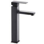 Смеситель для умывальника из нерж. стали SUS304 Mixxus KUB-001-High Черный (MI2830)