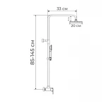 Душевая колонна с термостатическим смесителем Mixxus Premium TERMO 003-J (MI2847)