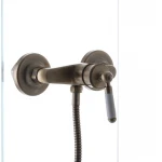 Смеситель для душа Mixxus Premium Vintage 003 латунный бронзовый однорычажный (MI2863)