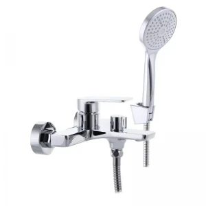 Змішувач для ванни Mixxus Premium Albert 009 латунний хромований одноважільний з коротким виливом (MI2874)